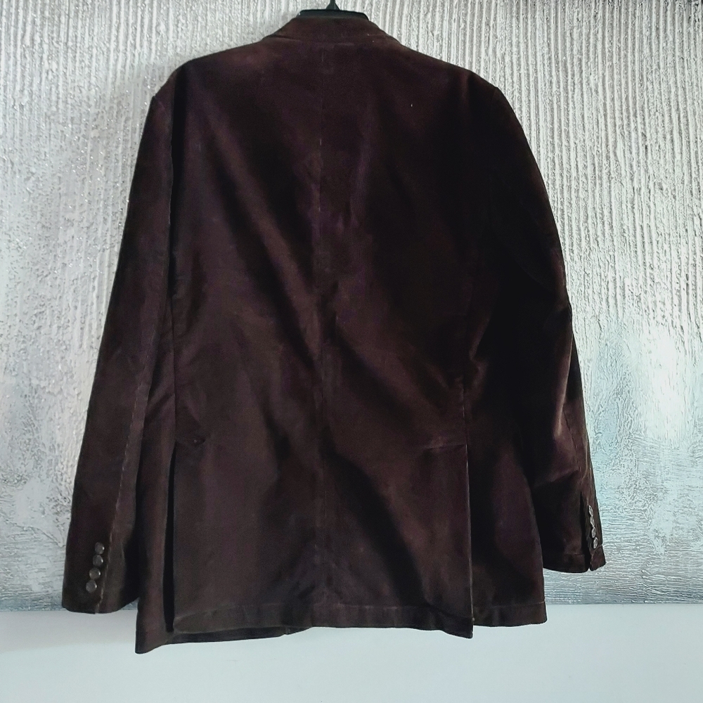 J.crew Men's Chocolate Brown Corduroy Blazer Jacket Sz-M - Picture 4 of 12